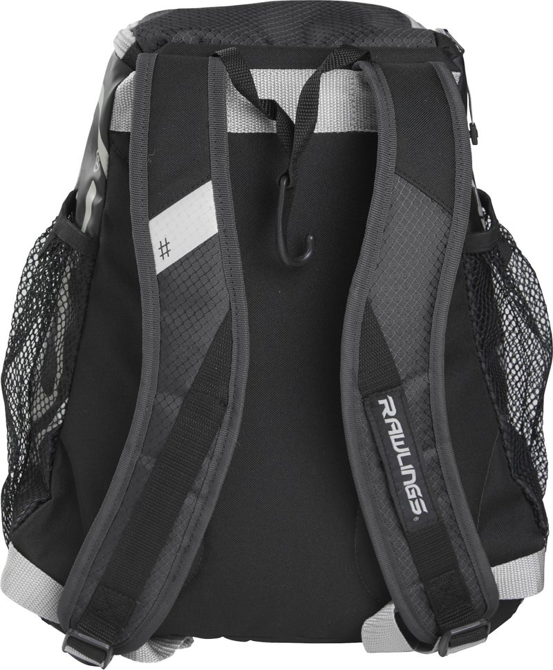 Rawlings | R400 Backpack Equipment Bag | Black (16" H x 12" L x 7.5" D ) - Image 4